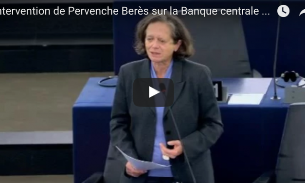 Intervention de Pervenche Berès sur la Banque centrale européenne