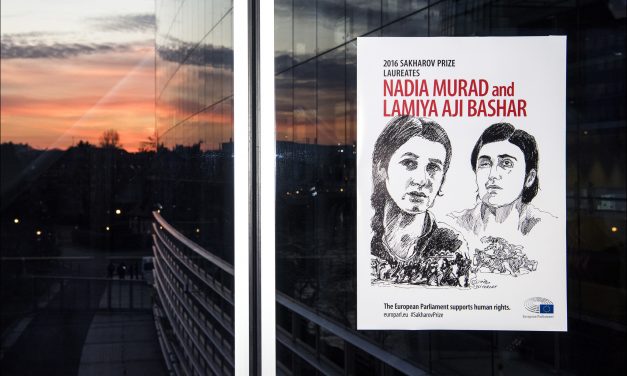 Remise du Prix Sakharov à Nadia Mourad et Lamiya Aji Bachar
