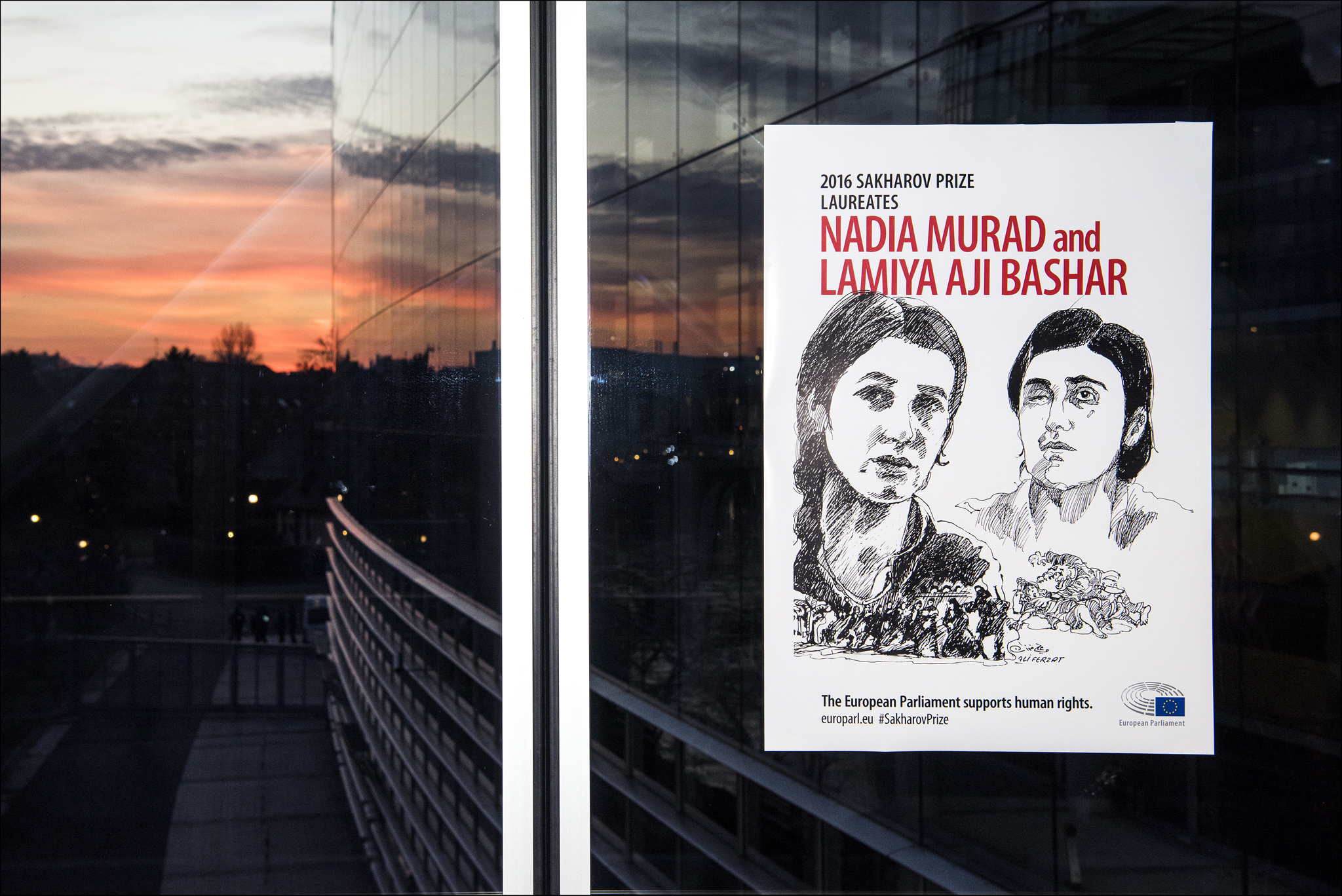 Remise du Prix Sakharov à Nadia Mourad et Lamiya Aji Bachar